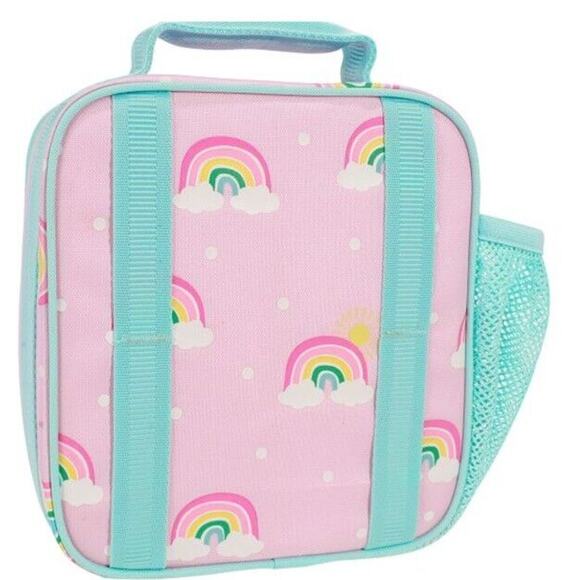 Pottery Barn Kids Mackenzie Pink Rainbow Glow in Dark Lunch‎ Box Mono “Chandler” - Picture 4 of 8